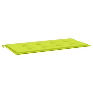 vidaXL Coussin de banc de jardin vert brillant 120x50x3cm tissu oxford