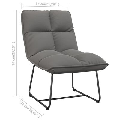 vidaXL Chaise de détente avec cadre en métal Gris clair Velours