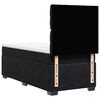 vidaXL Sommier &agrave; lattes de lit avec matelas Noir 90x190 cm Velours