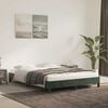 vidaXL Cadre de lit sans matelas vert fonc&eacute; 140x200 cm velours