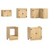 vidaXL Armoire avec tiroir avec &eacute;tag&egrave;re 10 pcs Miel Pin massif