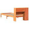 vidaXL Lit biblioth&egrave;que sans matelas cire marron 75x190 cm pin massif