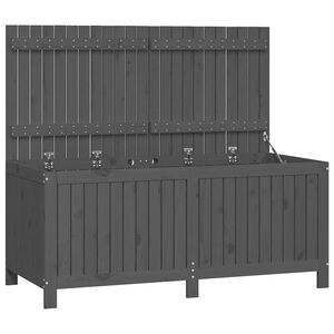 vidaXL Bo&icirc;te de rangement de jardin Gris 147x68x64 cm Bois de pin