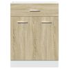 vidaXL Armoire à tiroirs "Lyon" Chêne Sonoma 60 x 46 x 81,5 cm Bois d'ingénierie