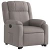 vidaXL Fauteuil inclinable &eacute;lectrique taupe tissu