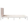vidaXL Cadre de lit extra long sans matelas 160x220 cm bois massif