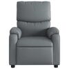 vidaXL Fauteuil de massage inclinable gris similicuir