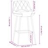 vidaXL Tabouret de bar Marron clair Similicuir