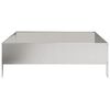 vidaXL Lit sur&eacute;lev&eacute; de jardin 100x100x33,5 cm acier inoxydable