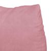 vidaXL Coussin de Dos Rose 60 x 20 x 50 cm Tissu en velours c&ocirc;tel&eacute;