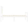 vidaXL Lit pour personne &acirc;g&eacute;e et t&ecirc;te de lit 90x200 cm bois massif