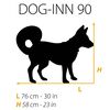 Ferplast Caisse pour chien Dog-Inn 90 92,7x58,1x62,5 cm Gris