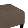 vidaXL Canap&eacute;-lit &agrave; 2 places avec tabouret Taupe Tissu microfibre