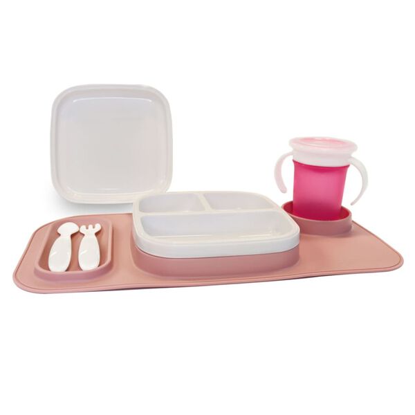 DERYAN Napperons enfant Quuby Silicone Rose