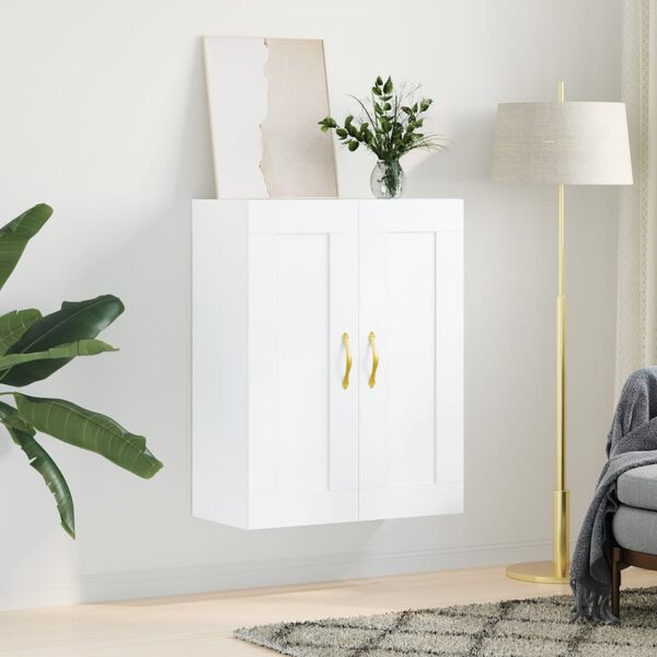 vidaXL Armoire murale blanc 69,5x34x90 cm bois d'ing&eacute;nierie