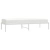 vidaXL Cadre de lit m&eacute;tal sans matelas blanc 75x190 cm