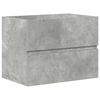 vidaXL Ensemble de meubles de salle de bain 2 pcs gris b&eacute;ton