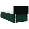 vidaXL Cadre de lit ottoman avec matelas vert fonc&eacute; 100x200 cm velours