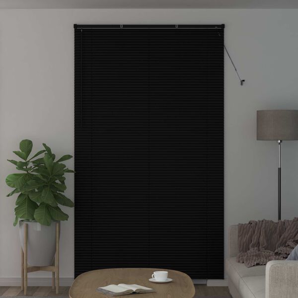 vidaXL Store V&eacute;nitien R&eacute;glable Noir 213 x 150 cm PVC