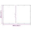 vidaXL Couverture v&eacute;g&eacute;tale avec &oelig;illets 3x10 m PVC