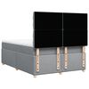 vidaXL Sommier &agrave; lattes de lit avec matelas Gris clair 160x200cm Tissu