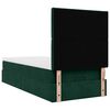 vidaXL Cadre de lit ottoman avec matelas vert fonc&eacute; 100x200 cm velours