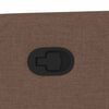 vidaXL Fauteuil inclinable Marron Tissu