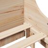 vidaXL Lit biblioth&egrave;que sans matelas 180x200 cm bois massif