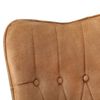 vidaXL Chaise &agrave; oreilles Marron Toile