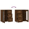 vidaXL Buffet chêne marron 69,5x34x90 cm bois d'ingénierie