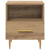 vidaXL Table de chevet avec tiroir 2 pcs Marron 40 x 35 x 47,5 cm