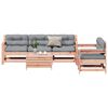 vidaXL Salon de jardin 6 pcs avec coussins bois massif Douglas