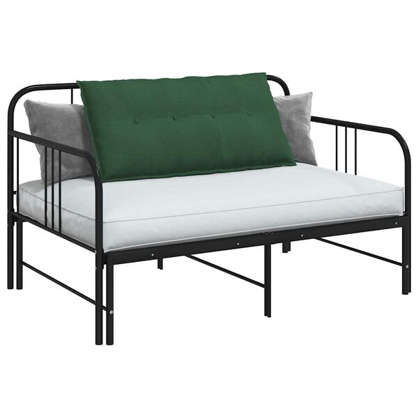vidaXL Coussin de Dos Vert Jungle 100 x 50 cm Tissu en velours c&ocirc;tel&eacute;