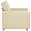 vidaXL Canap&eacute; Cr&egrave;me 99 x 78 x 84 cm tissu