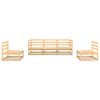 vidaXL Salon de jardin 5 pcs bois de pin massif