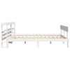 vidaXL Cadre de lit sans matelas blanc 140x190 cm bois de pin massif