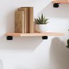 vidaXL &Eacute;tag&egrave;re murale 40x30x2 cm bois de ch&ecirc;ne massif non trait&eacute;