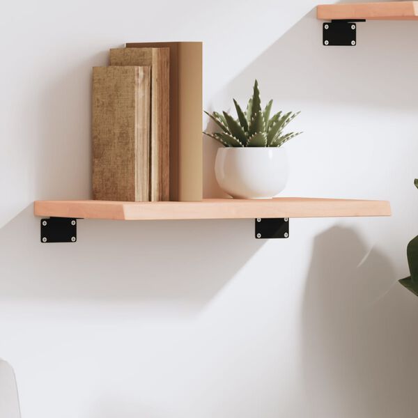 vidaXL &Eacute;tag&egrave;re murale 40x30x2 cm bois de ch&ecirc;ne massif non trait&eacute;