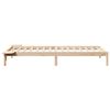 vidaXL Cadre de lit avec tables de chevet Naturel 100 x 220 cm