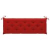 vidaXL Banc de jardin 3 places avec coussin 150 cm Bois d'eucalyptus