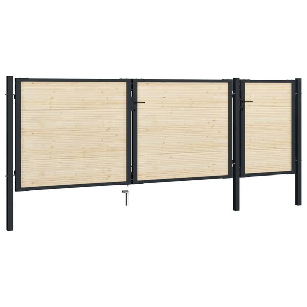 vidaXL Lattes de cl&ocirc;ture 48 pcs bois massif d'&eacute;pic&eacute;a
