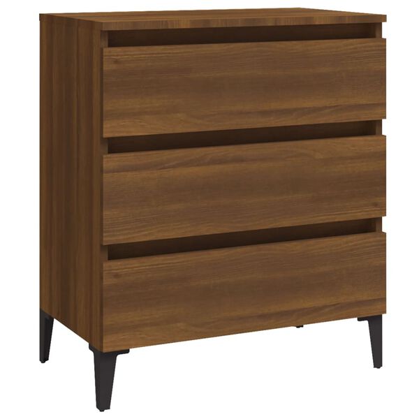 vidaXL Buffet Ch&ecirc;ne marron 60x35x69 cm Bois d'ing&eacute;nierie