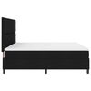 vidaXL Lit &agrave; ressorts avec matelas avec LED Noir 200 x 200 cm tissu