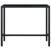 vidaXL Ensemble de bar de jardin 7 pcs et coussins R&eacute;sine tress&eacute;e Noir