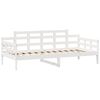 vidaXL Lit de jour et tiroirs sans matelas blanc 90x190 cm bois massif