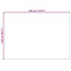 vidaXL Tapis de surface HUARTE Cr&egrave;me et Taupe 340 x 240 cm Polyester