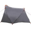 vidaXL Tente tunnel avec toit Gris et orange 318 x 275 x 140 cm