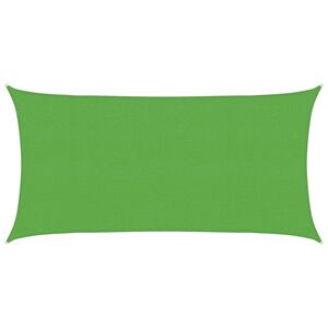 vidaXL Voile d'ombre 2 x 6 m HDPE Rectangulaire Vert clair