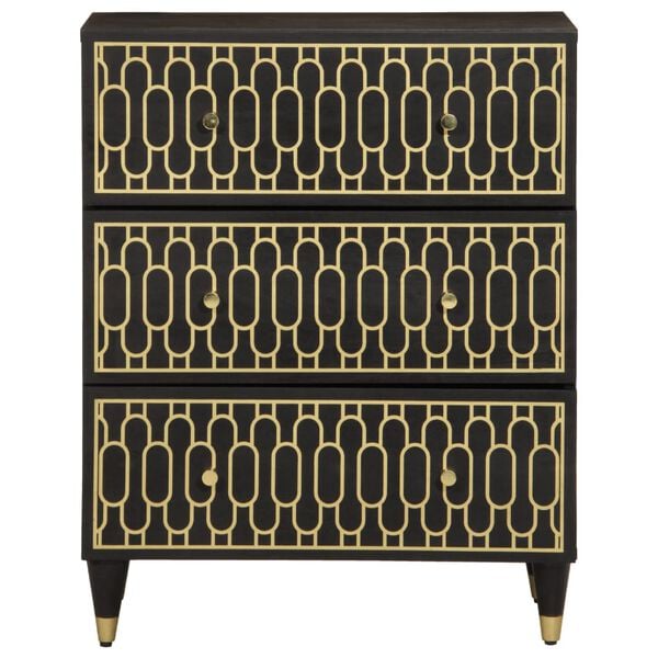 vidaXL Armoires latérales 2 pcs 60x33x75 cm bois massif de manguier