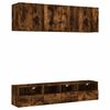 vidaXL Unit&eacute;s murales TV 5 pcs ch&ecirc;ne fum&eacute; bois d'ing&eacute;nierie